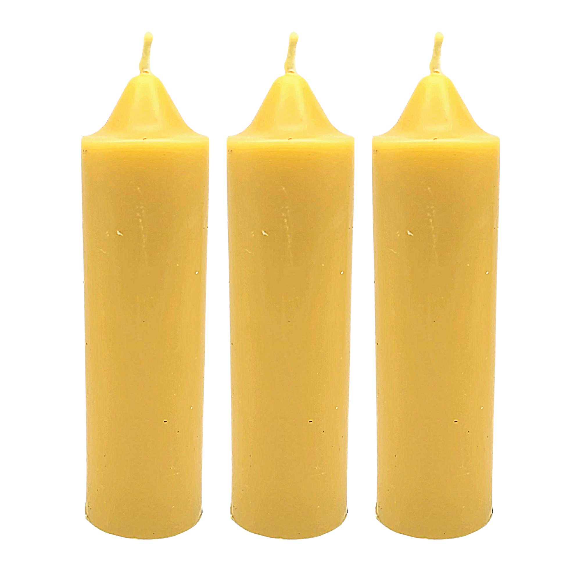 3 Pack Emergency Candles made from Pure Beeswax Slow burn time for