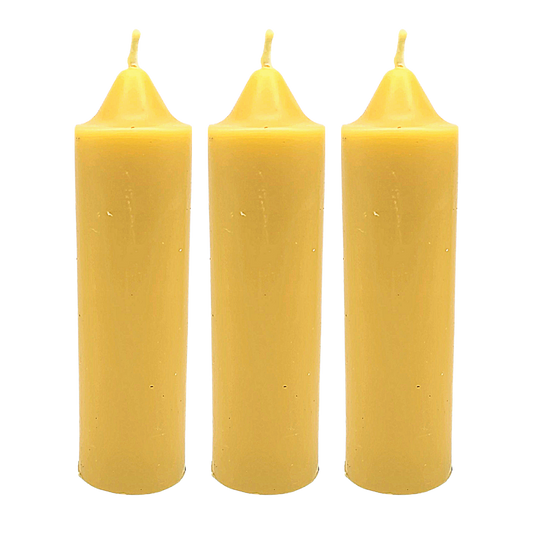 3 Emergency Beeswax Candles