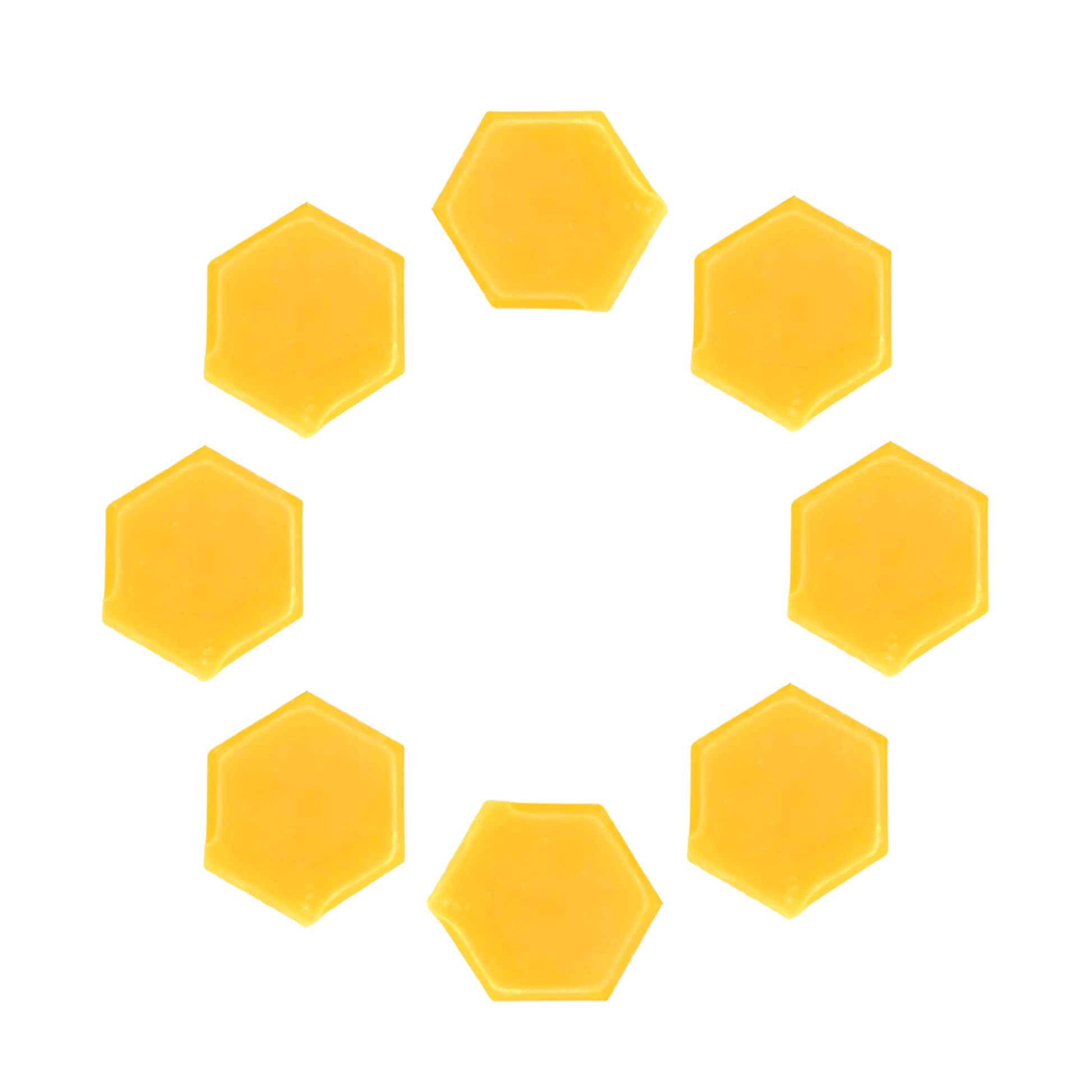 8oz Beeswax Hexagon Cubes